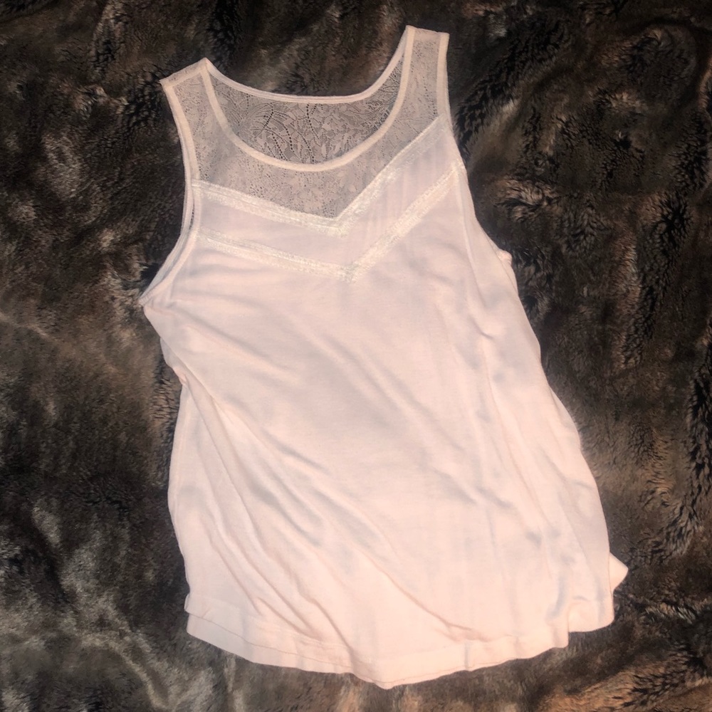 Little White Lace Tank